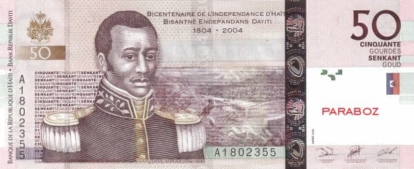 Haiti 50 HTG ön yüz