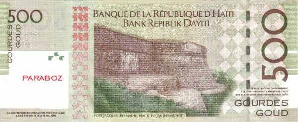 Haiti 500 HTG arka yüz