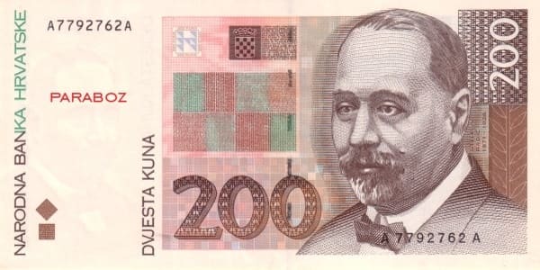 Hırvatistan 200 HRK ön yüz