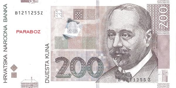 Hırvatistan 200 HRK ön yüz