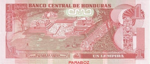Honduras 1 HNL arka yüz