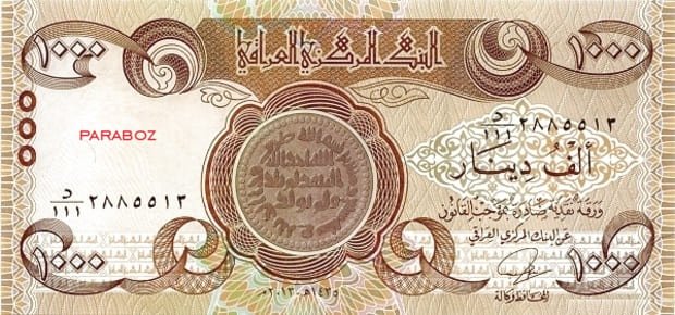 Irak 1.000 IQD ön yüz