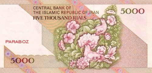İran 5.000 IRR arka yüz
