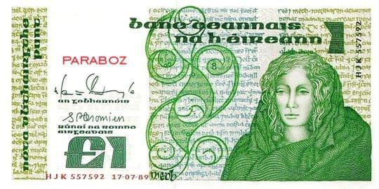 İrlanda Cumhuriyeti 1 IEP ön yüz