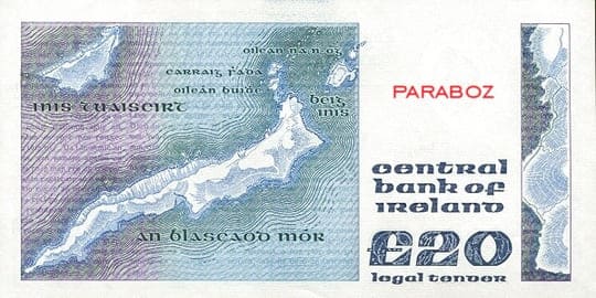 İrlanda Cumhuriyeti 20 IEP arka yüz