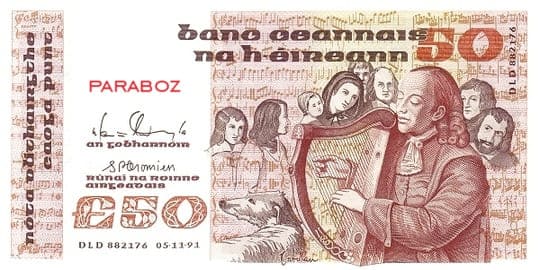 İrlanda Cumhuriyeti 50 IEP ön yüz