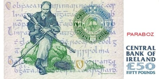 İrlanda Cumhuriyeti 50 IEP arka yüz