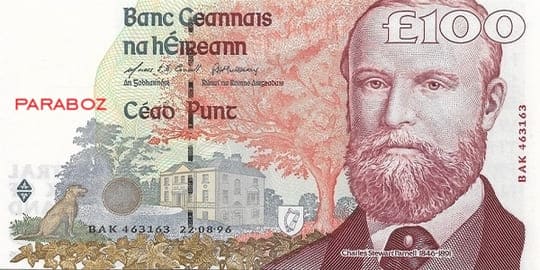 İrlanda Cumhuriyeti 100 IEP ön yüz