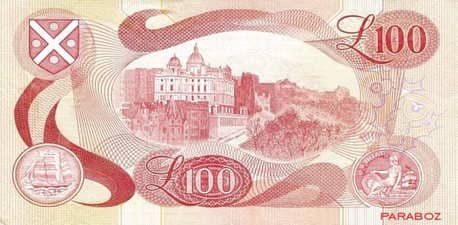 İskoçya 100 SCP arka yüz