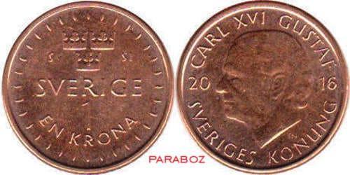 İsveç 1 SEK ön yüz