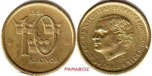 İsveç 10 SEK ön yüz