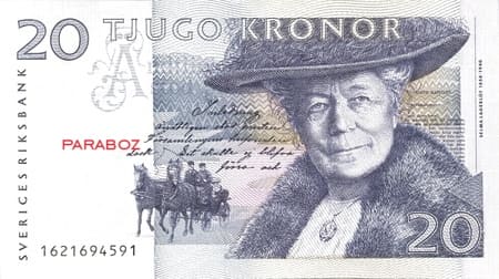 İsveç 20 SEK ön yüz