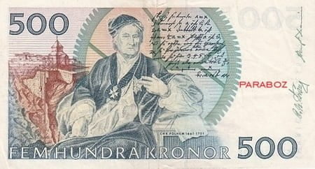 İsveç 500 SEK arka yüz