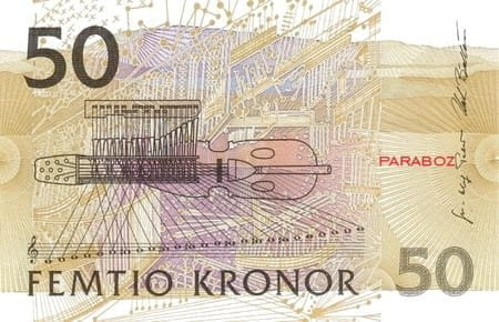 İsveç 50 SEK arka yüz