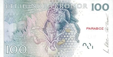 İsveç 100 SEK arka yüz