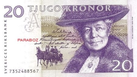 İsveç 20 SEK ön yüz