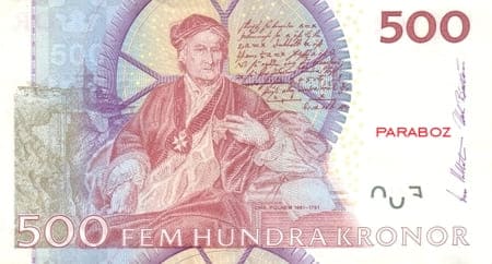 İsveç 500 SEK arka yüz