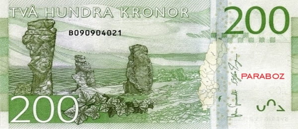 İsveç 200 SEK arka yüz