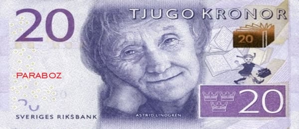 İsveç 20 SEK ön yüz
