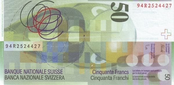 İsviçre 50 CHF arka yüz