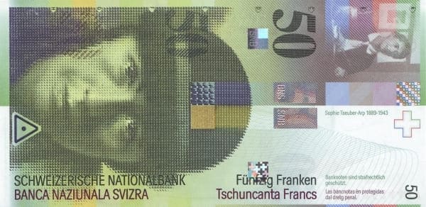 İsviçre 50 CHF ön yüz