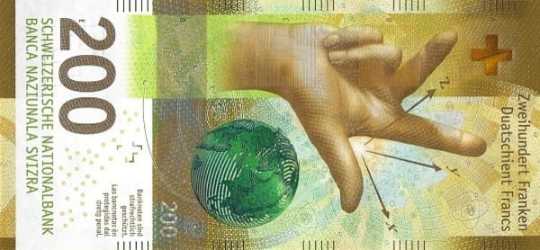 İsviçre 200 CHF ön yüz