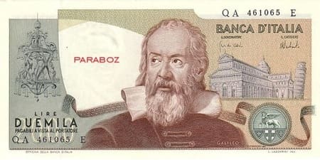 İtalyan Liret 2.000 ITL ön yüz