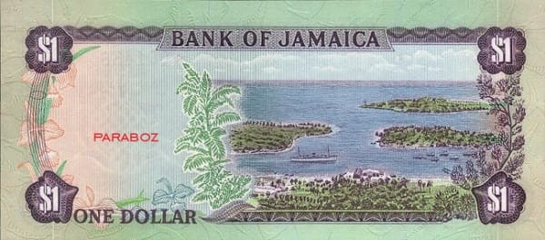 Jamaika 1 JMD arka yüz