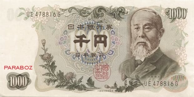 Japonya 1.000 JPY ön yüz