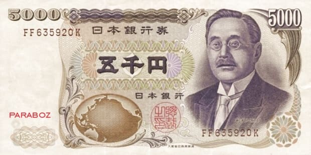 Japonya 5.000 JPY ön yüz