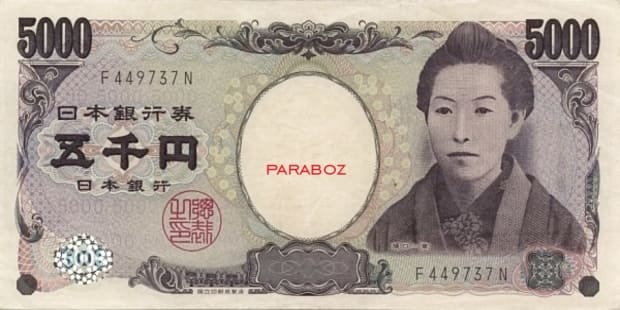 Japonya 5.000 JPY ön yüz
