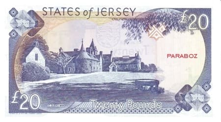 Jersey Adası 20 JEP arka yüz