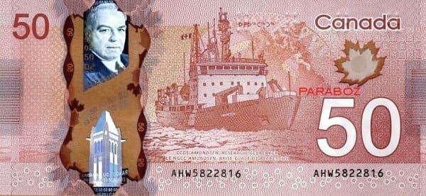 Kanada 50 CAD arka yüz