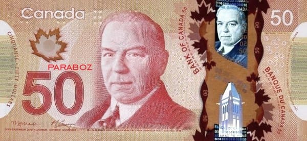 Kanada 50 CAD ön yüz