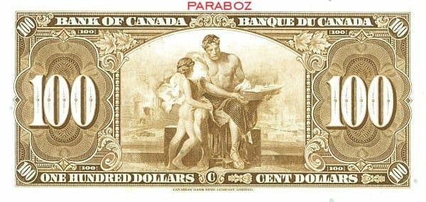 Kanada 100 CAD arka yüz