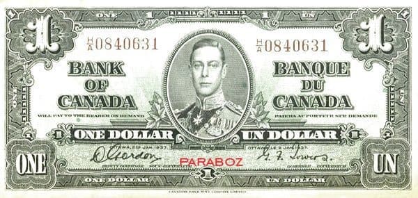 Kanada 1 CAD ön yüz