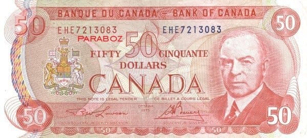 Kanada 50 CAD ön yüz