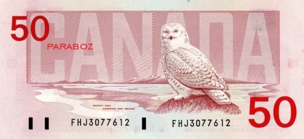 Kanada 50 CAD arka yüz