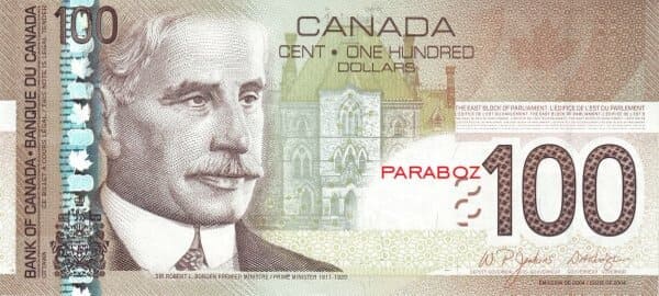 Kanada 100 CAD ön yüz