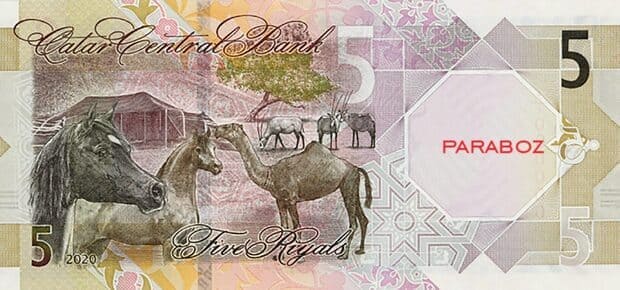 Katar 5 QAR arka yüz