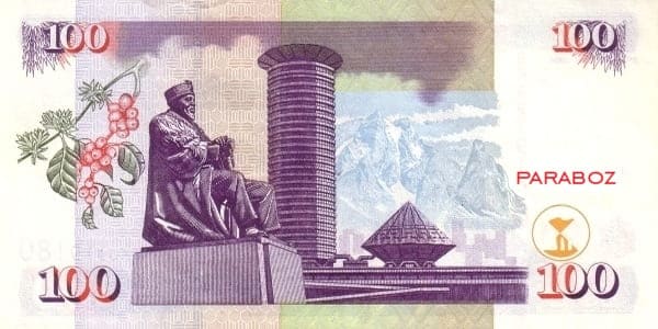 Kenya 100 KES arka yüz