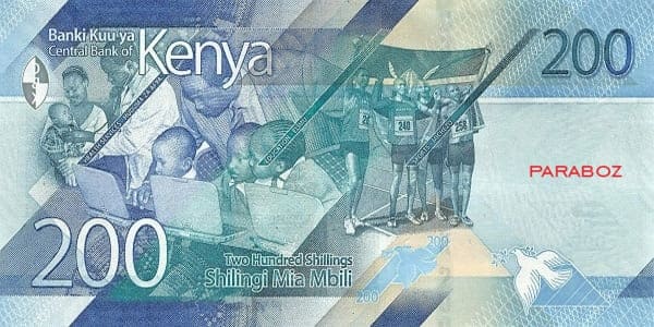 Kenya 200 KES arka yüz