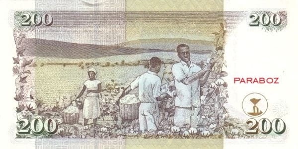Kenya 200 KES arka yüz