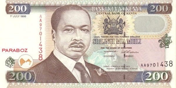 Kenya 200 KES ön yüz