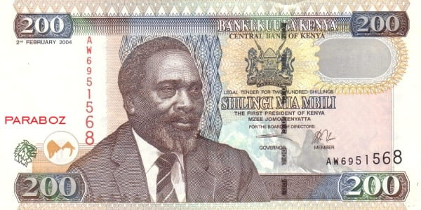 Kenya 200 KES ön yüz
