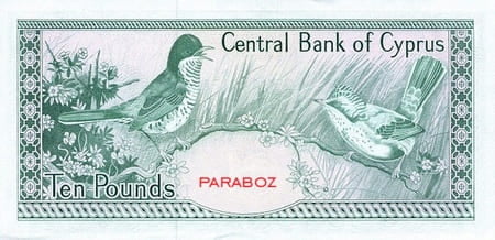 Kıbrıs Pound 10 CYP arka yüz