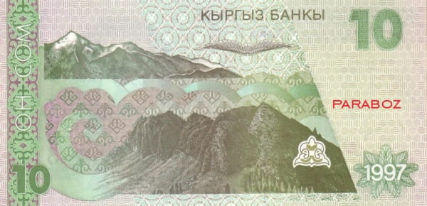 Kırgızistan 10 KGS arka yüz