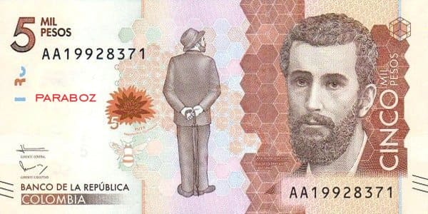Kolombiya 5 CUP ön yüz