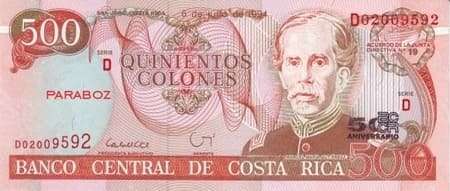 Kosta Rika 500 CRC ön yüz