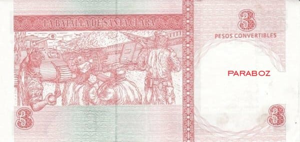 Küba 3 CUP arka yüz